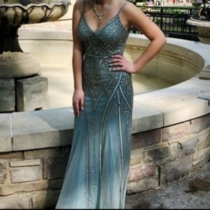 David’s bridal beaded prom dress